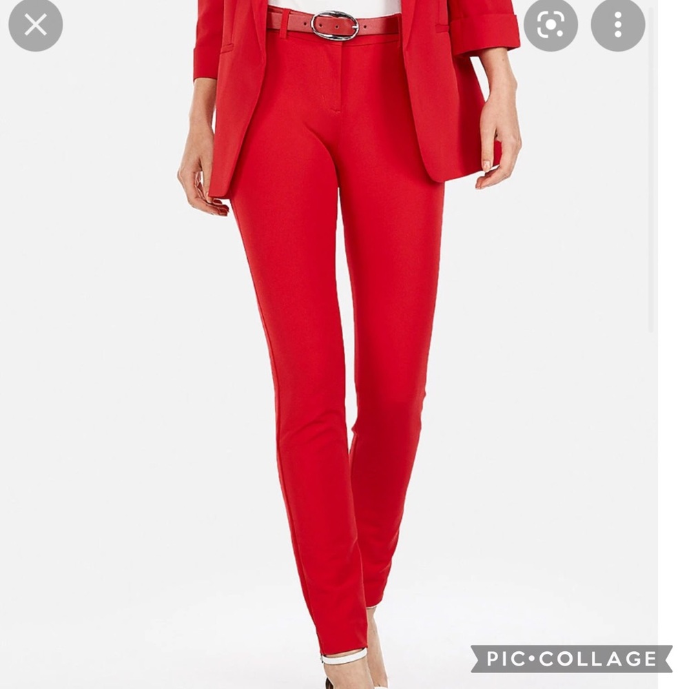 Express red pants